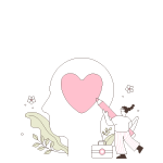 돌봄노동자 정책 연구개발 및 홍보 아이콘